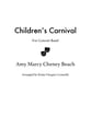 Children's Carnival Concert Band sheet music cover
